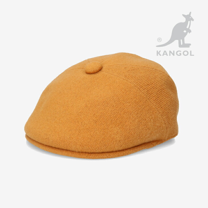 ：KANGOL｜Wool Panel 575 Hunting/ カンゴール/ウール パネル ハンチング/ラスティックキャラメル #