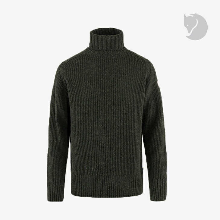▲ ｽｰﾊﾟｰSALE 二分の一以下］FJALLRAVEN｜Ovik Roller Neck Sweater/ フェールラーベン/オビック 巻きのど首 プルオーバー/暗然たるオリーブ #
