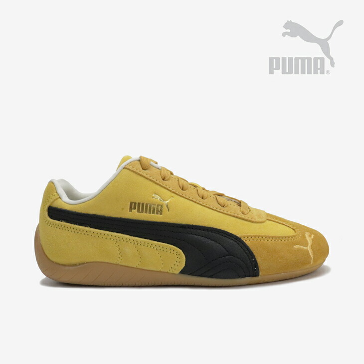 ：PUMA｜Speedcat Suede/ ピューマ/スピードキャット スエードクロス/少年黄色ｘプーマブラック #