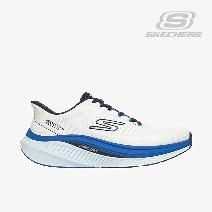 ・SKECHERS｜Slip-Ins Go Walk Max Cushioning Arch Fit Jeremie/ スケッチャーズ/スリップインズ ゴー ウォーク マックス クッショニング アーチフィット ジェレミー/ホワイトｘネイビー #｜GO ON 14,500円