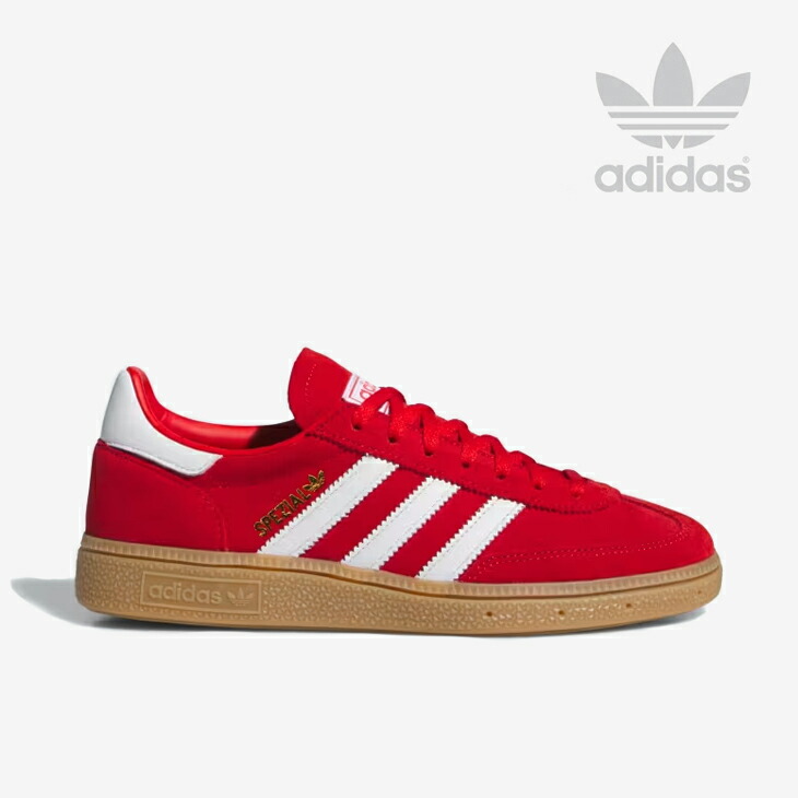 ：ADIDAS Originals｜W Handball Spezial Suede/ アディダス/ハンドボール スペツィアル スエード/ベタースカーレットｘフットウェアホワイト #