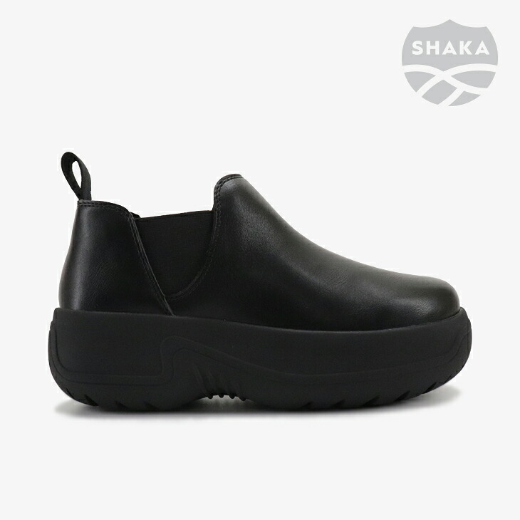 ：SHAKA｜W Chelsea Bootie Evol Chunky Platform/ シャカ/チェルシー ブーティー エボル チャンキー プラットフォーム/ブラック #