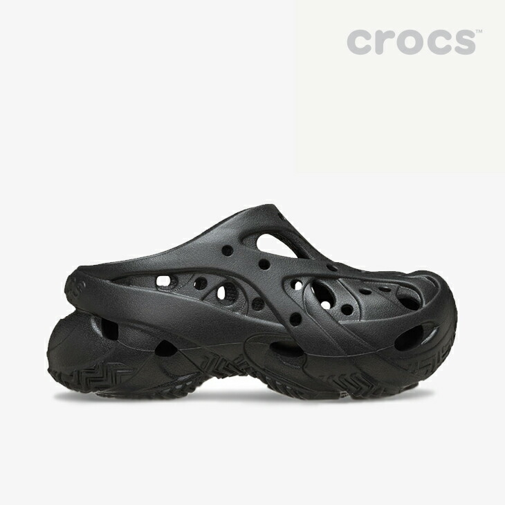 ：CROCS｜W Caged Clog Platform/ クロックス/ケージド クロッグ プラットフォーム/ブラック #