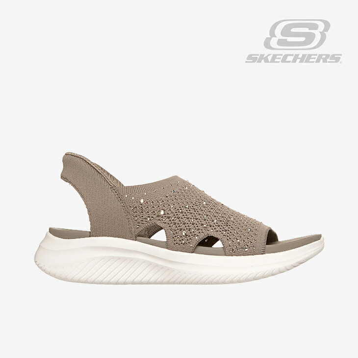 ・SKECHERS｜W Slip-Ins Ultra Flex 3.0 Sandals Growing Icon/ スケッチャーズ/スリップインズ ウルトラ フレックス 3.0 サンダル グローイング アイコン/ダークトープ #