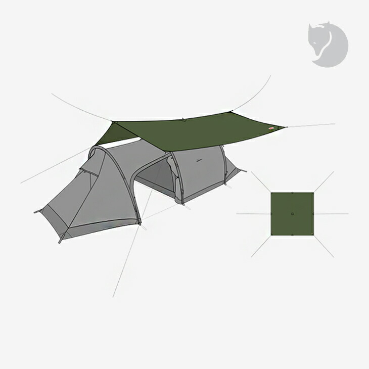 ・FJALLRAVEN｜Abisko Tarp/ フェールラーベン/アビスコ タープ/グリーンパイン #