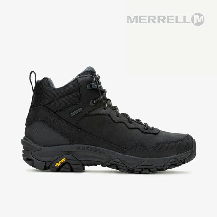 ・MERRELL｜Coldpack 3 Thermo Mid WP Vibram Arctic Grip AT/ メレル/冷ややかさ容器に並べる サーモ ミッド お水校正刷り ビブラム アークティック 手持ち部分 櫂 テレイン/黒いこと #