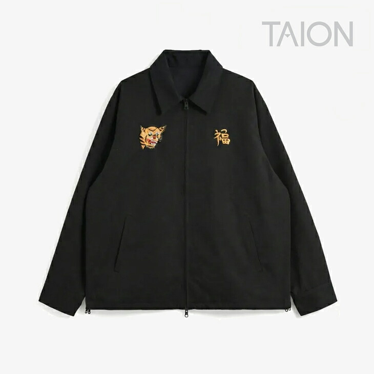 ・TAION｜Non Down Reversible Vetjan Vietnam Jacket Blouson/ タイオン/ノン ダウン リバーシブル ベトジャン ベトナム ジャケット ブルゾン/ブラック #｜GO ON