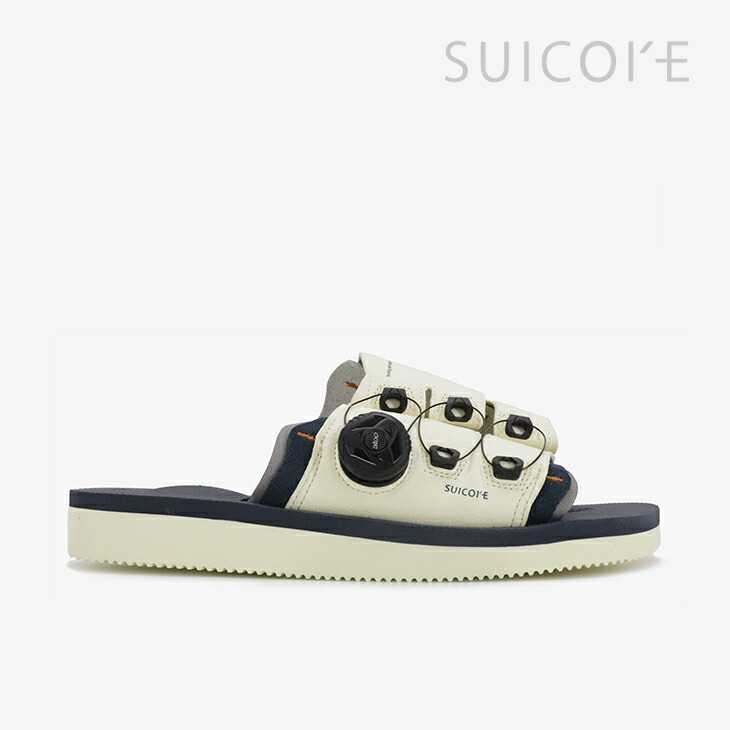 ＊SUICOKE｜Leta-AB Antibacterial/ スイコック/レタ アンチバクテリアル/アイボリーｘネイビー #