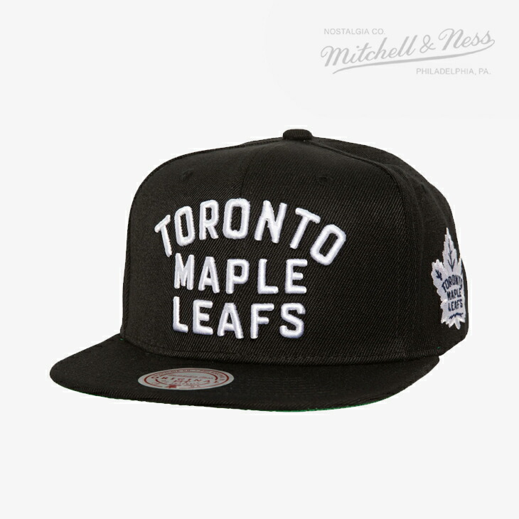 ・MITCHELL&NESS｜NHL Triple Play Snapback Cap Maple Leafs/ ミッチェルアンドネス/トリプル プレイ スナップバック キャップ トロント メイプル リーフス/ブラック #