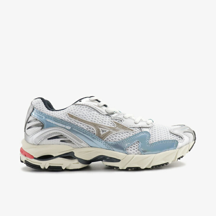：MIZUNO｜Wave Rider 10 RB-LINE Retro Running/ ミズノ/縮くれる 馬乗り ランバード レトロランニング/白いことｘベージュｘ天の原青色 #