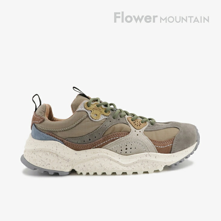 ：FLOWER MOUNTAIN｜Waves Leather Layers/ フラワー マウンテン/ウェーブス レザー レイヤー/ライトグレーｘブラウン #