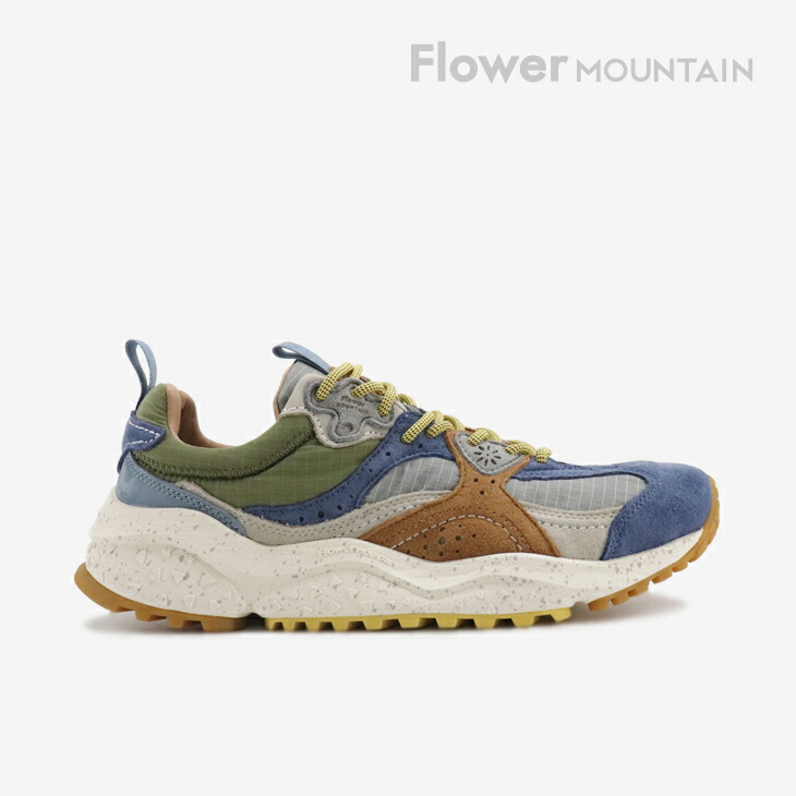 ：FLOWER MOUNTAIN｜Waves Leather Layers/ フラワー マウンテン/ウェーブス レザー レイヤー/ライトブルーｘベージュ #