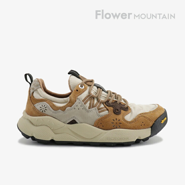 ・FLOWER MOUNTAIN｜ｘNanga Yamano 3 Leather Layers Vibram/ 御花 お山/ナンガ まっ盛りノ レザーレイヤー ビブラム/ココアｘベージュ #