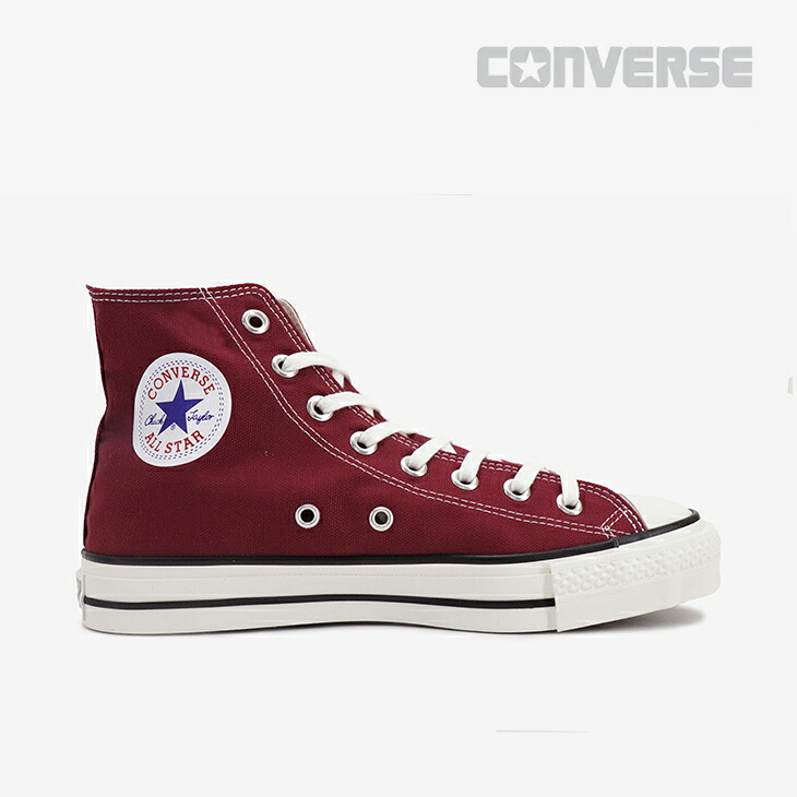 :CONVERSE|Japan Made Canvas All Star J Hi/ コンバース/ジャパン メイド キャンバス オール スター J ハイ/バーガンディー #|GO ON