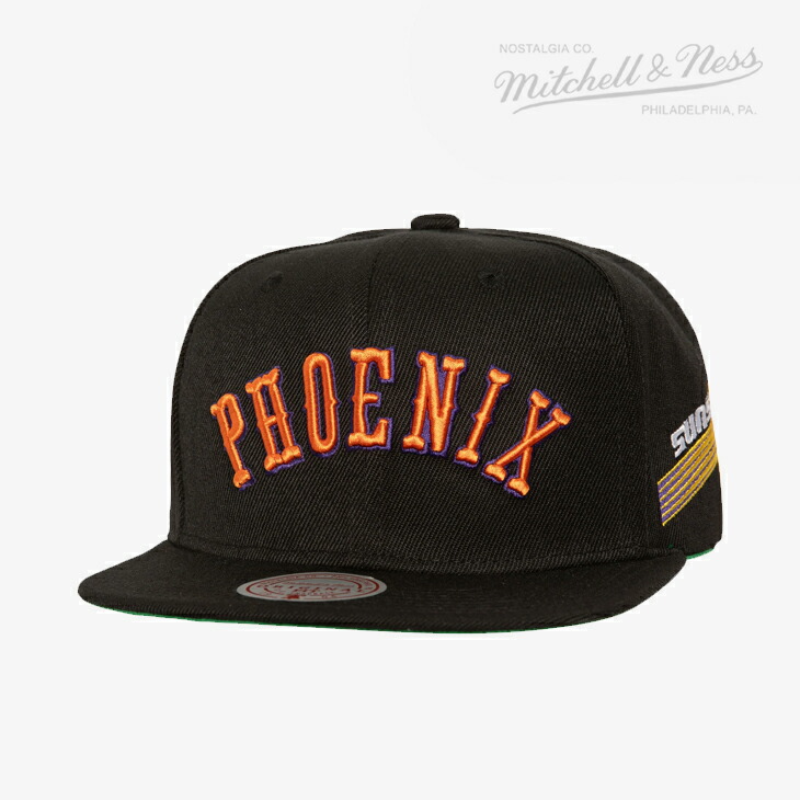 ・MITCHELL&NESS｜NBA Triple Play Snapback Cap HWC Suns/ ミッチェルアンドネス/トリプル プレイ スナップバック キャップ クラシック フェニックス サンズ/ブラック #