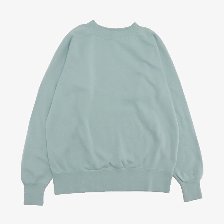 ：A.G.SPALDING&BROS｜Azuma Fleece Freedom Sleeve Crew/ スポルディング＆ブロス/アズマ フリース フリーダム スリーブ クルー/ブルー #