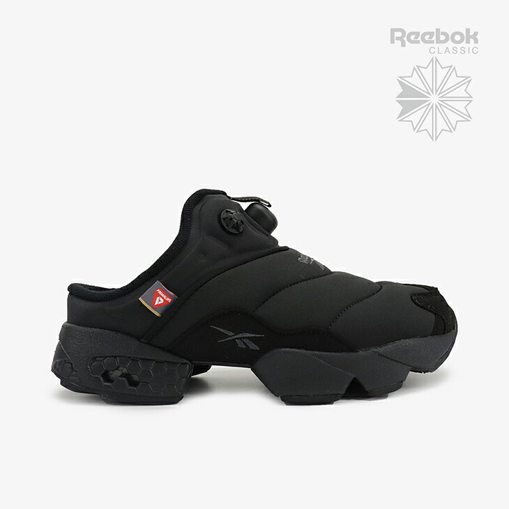 ・REEBOK|Instapump Fury Mule Primaloft/ リーボック/インスタポンプ フューリー ミュール プリマロフト/ブラックxブラック #|GO ON