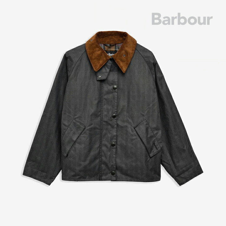 ：BARBOUR｜W Prince Of Wales Tartan Check Transport Waxed Jacket/ バブアー/大公 オブ ウェールズ 弁慶格子 照合のしるし 移送 蝋涙 上衣/黒いこと #