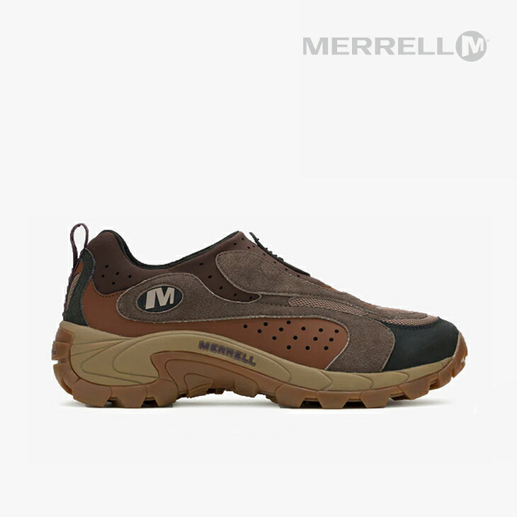 ：MERRELL｜Moc Speed Streak Evo/ メレル/モック 速力度 同盟罷業洩れる エボ/ブラッケンブラウンｘ酸桃 #