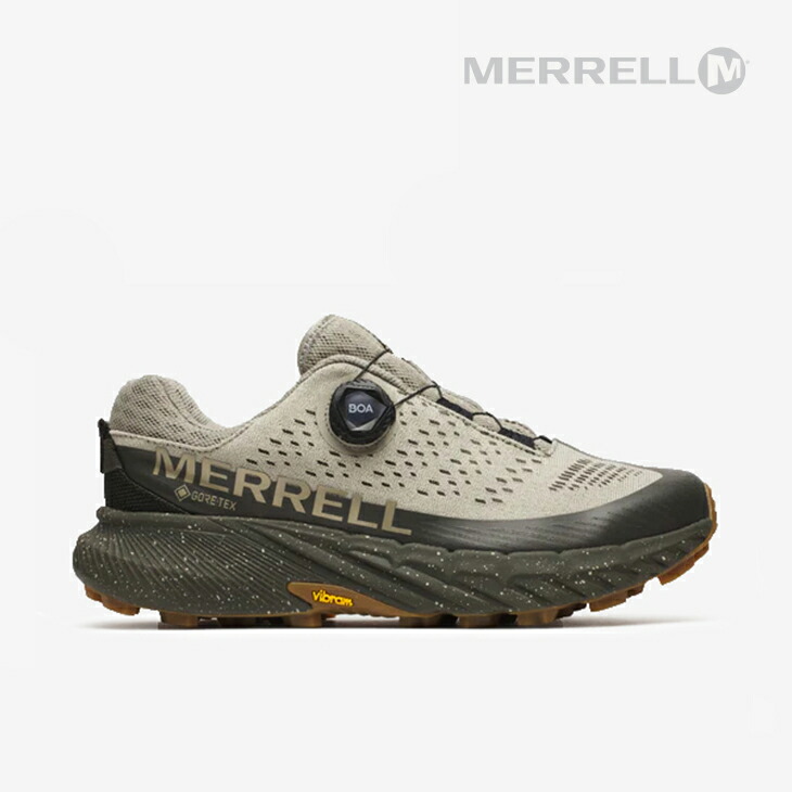 ・MERRELL｜Agility Peak 5 Boa Gore-Tex/ メレル/アジリティー ピーク 5 ボア ゴアテックス ビブラム/ベルーガｘダイオライト #