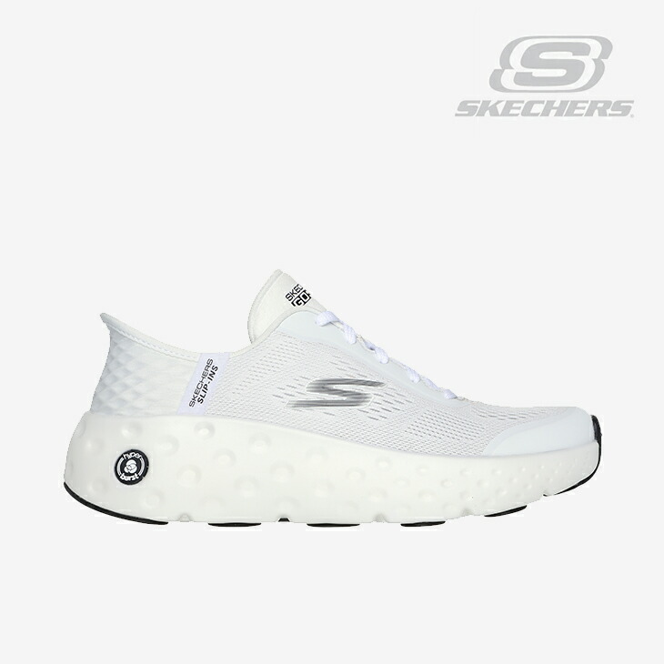 ：SKECHERS｜W Slip-Ins Max Cushioning Hyper Craze/ スケッチャーズ/スリップインズ マックス クッショニング ハイパー クレイズ/ホワイトｘブラック #｜GO ON