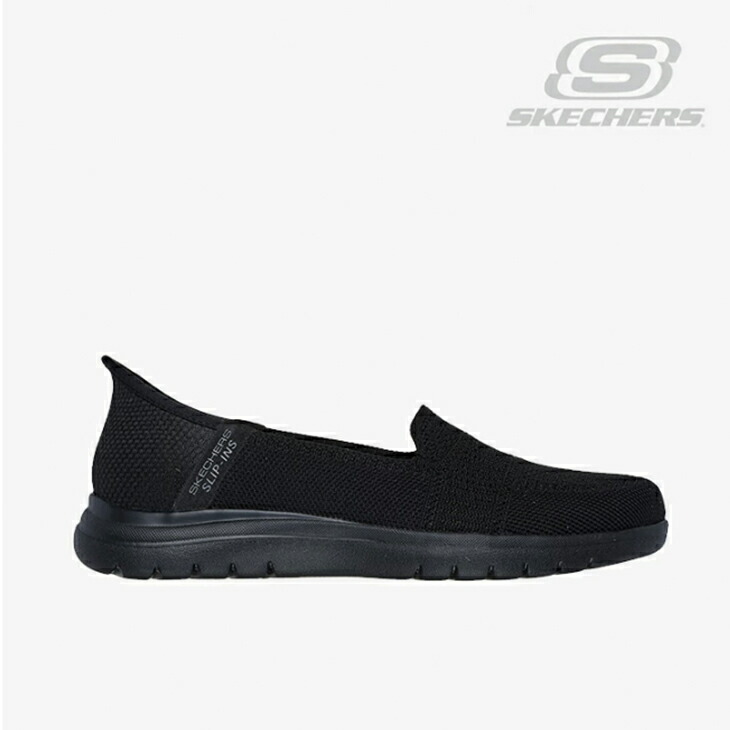 ：SKECHERS｜W Slip-Ins On The Go Flex Camellia/ スケッチャーズ/スリップインズ オン ザ ゴー フレックス カメリア 編み物/黒いこと #