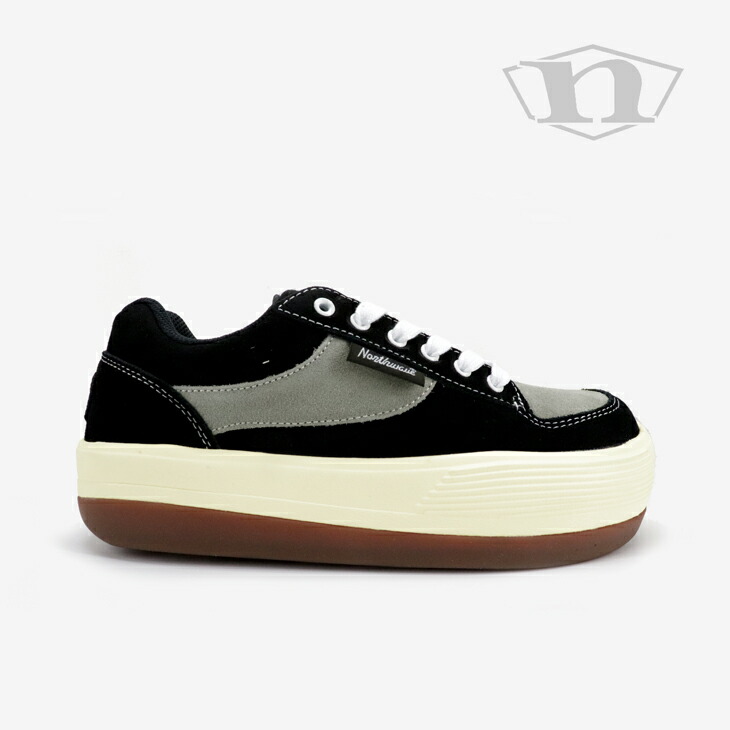 ・NORTH WAVE｜Espresso Suede/ 北の方 縮くれる/エスプレッソ スエードクロス/黒いことｘ薄墨色 #