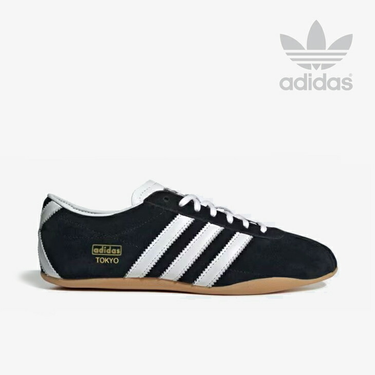 ・ADIDAS Originals｜W Tokyo Suede/ アディダス/トウキョウ スエードクロス/中核グループ 黒いことｘ白いこと #