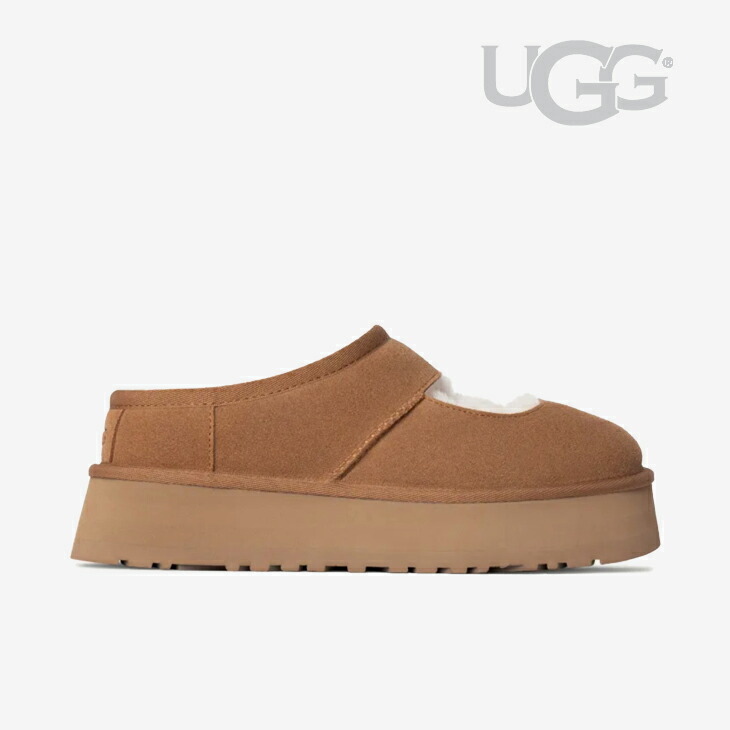 ・UGG｜Bea Mary Jane Suede/ アグ/麦酒 メリー ジェーン スエードクロス/チェス中毒者ｘ #