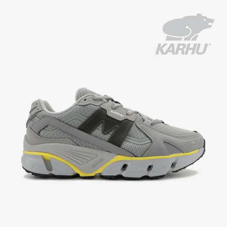 ・KARHU｜Super Fulcrum Vegan Retro Running/ カルフ/スーパー フルクラム レトロ ランニング/グレーリフレクティブｘジェットブラック #｜GO ON