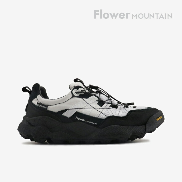 ・FLOWER MOUNTAIN｜Iwano 2 Waterproof Vibram/ 御花 山岳/イワノ お水校正刷り ビブラム/白いことｘ黒いこと #