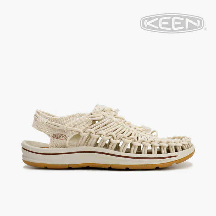・{特典付} KEEN｜W Uneek Canvas/ キーン/ユニーク キャンバス/ナチュラルｘバーチ #