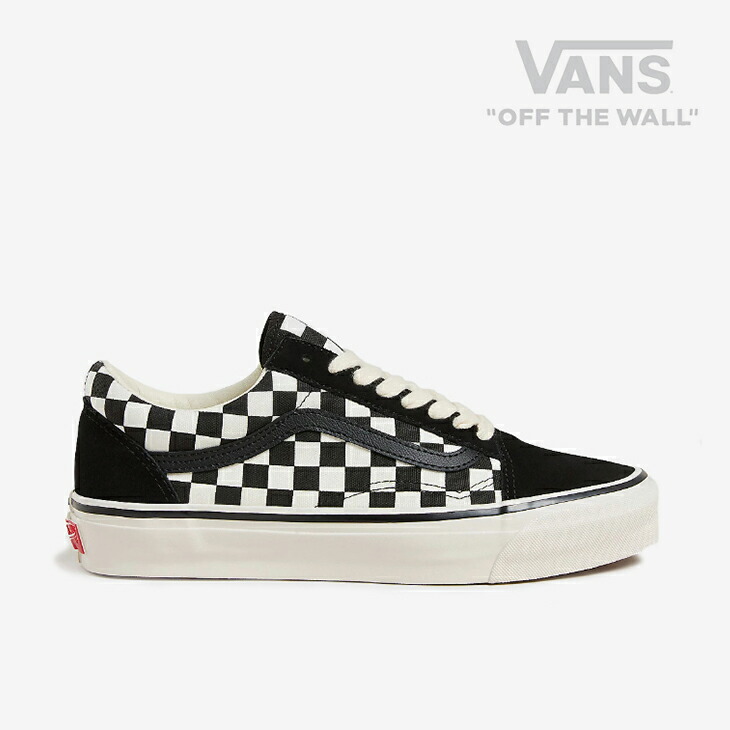 ：VANS Premium｜Old Skool Lx Checkerboard/ ヴァンズ/割り増し金 年寄りの 学院 ラックス チェッカーゲーム盤/黒いことｘ白いこと #