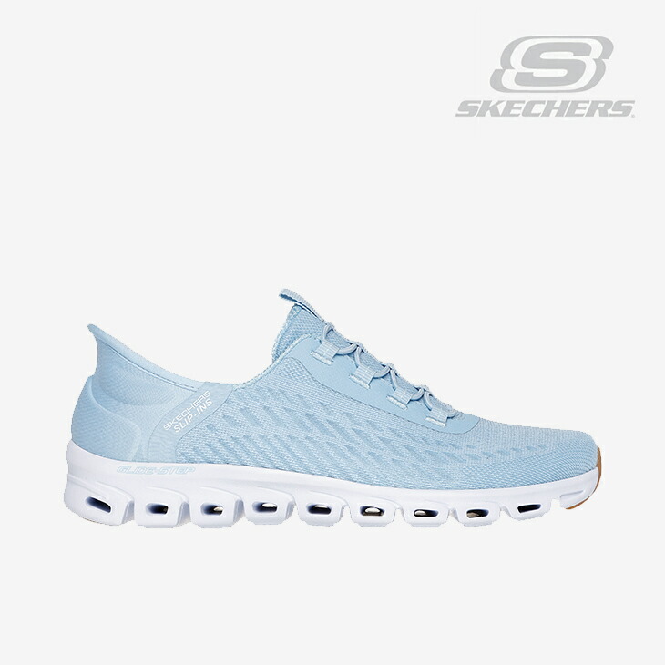 ：SKECHERS｜W Slip-Ins Glide-Step Tranquility/ スケッチャーズ/スリップインズ グライドステップ トランクウィリティ/点火装置青色 #