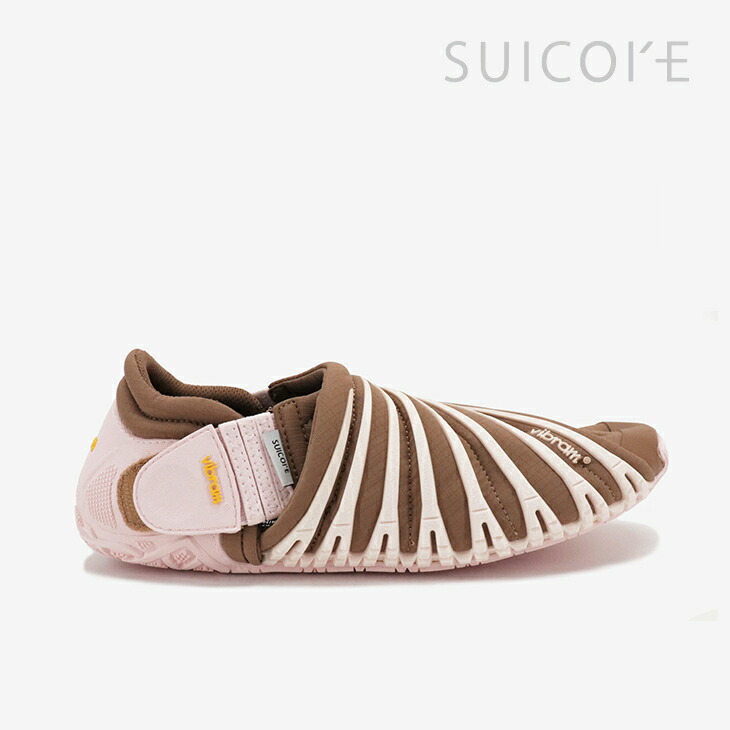 ＊SUICOKE｜W Futon Lo Vibram/ スイコック/フトン ロー ビブラム/ブラウンｘピンク #