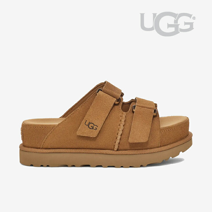 UGG ブラウン スエード 厚底サンダル UGG Australia 2025年春夏モデル アグ 厚底 サンダル スエード