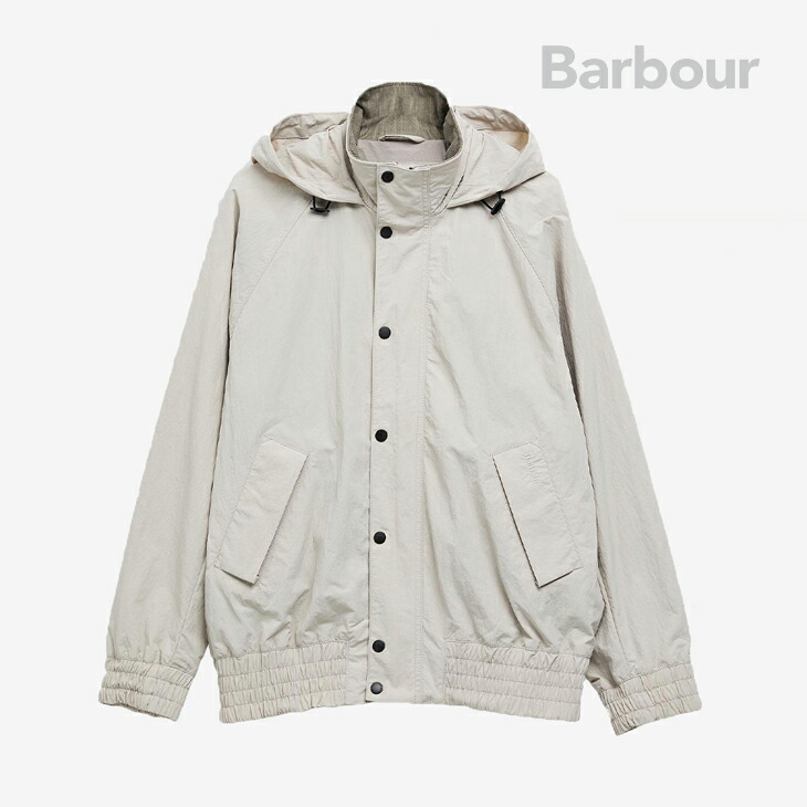 ：BARBOUR｜Transport Stand Coller Showerproof Blouson Jacket/ バブアー/トランスポート スタンド カラー シャワープルーフ ブルゾン ジャケット/ミストホワイト #