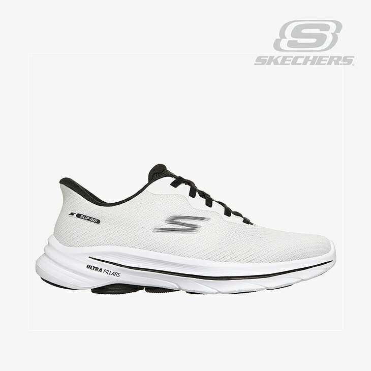 ：SKECHERS｜W Slip-Ins Go Walk 8 Nadia/ スケッチャーズ/スリップインズ ゴーウォーク 8 ナディア/ホワイトｘブラック #