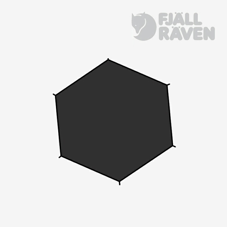 ・FJALLRAVEN｜Dome 2 Footprint Abisko Keb Groundsheet/ フェールラーベン/学生寄宿舎 2 フットプリント アビスコ ケブ 地べた腰かけ/黒いこと #