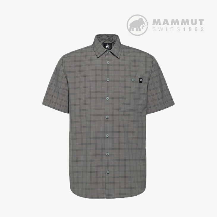 ：MAMMUT｜Lenni Shirt AF/ マムート/レンニ シャツ アジアンフィット/スチールｘブラック #