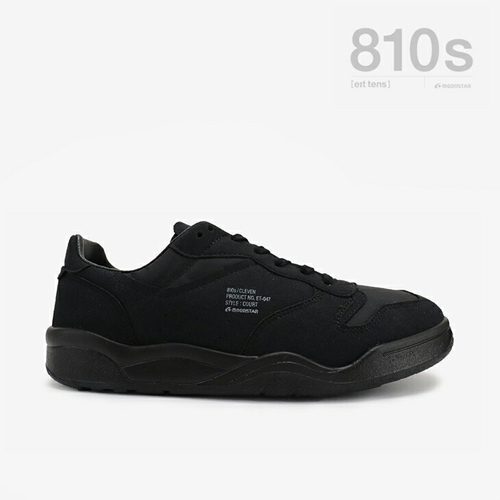 ・810S｜Cleven Court Shoes Vestec/ エイトテンス/クレーヴェン コート シューズ ベステック/ブラック #