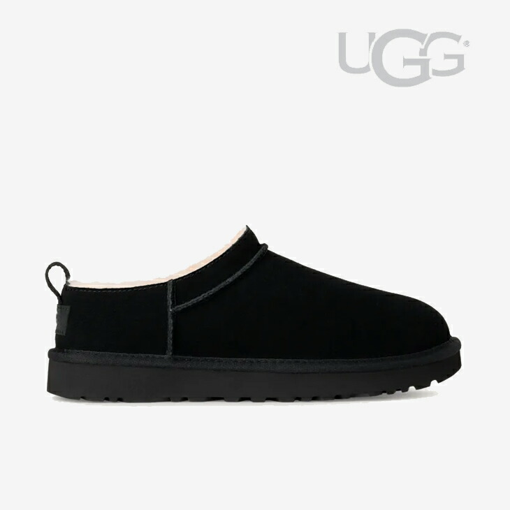・UGG｜W Classic Micro Suede Sheepskin Liner/ アグ/クラシック マイクロ スエード シープスキン インナー/ブラック #｜GO ON 17,182円