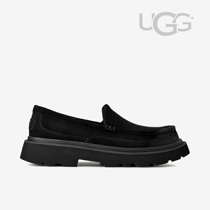 ：UGG｜Ascot Lug Loafer Suede/ アグ/アスコット ラグ ローファー スエード/ブラック #