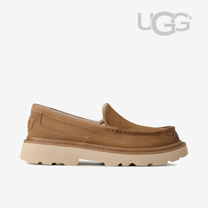 ：UGG｜Ascot Lug Loafer Suede/ アグ/アスコット ラグ ローファー スエード/チェスナット #