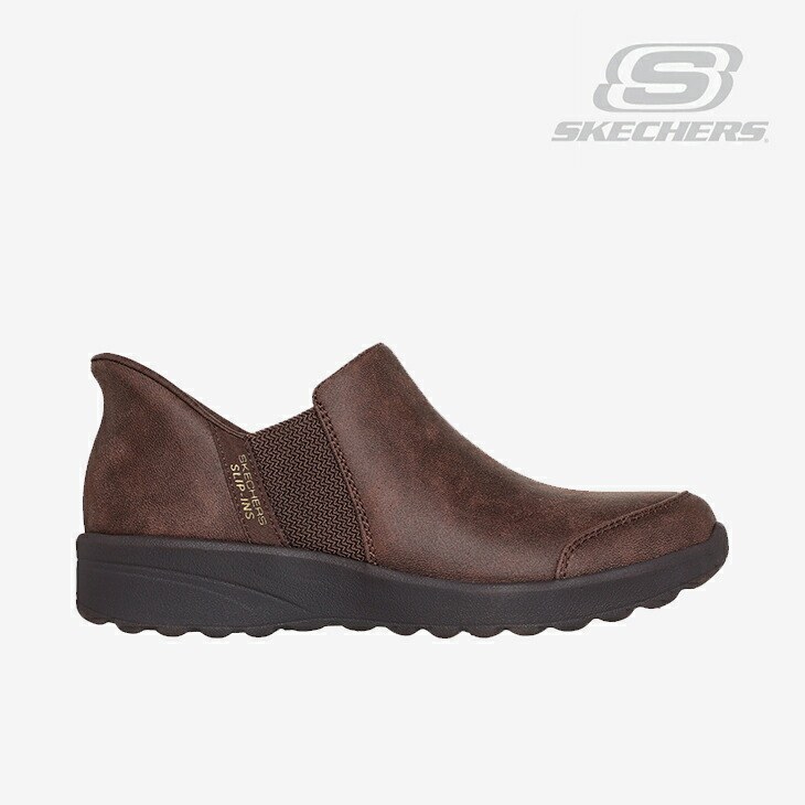 ：SKECHERS｜W Slip-Ins Lovely Vibe Autumn Leaves/ スケッチャーズ/スリップインズ ラブリー バイブ 秋期 リーブズ/暗然たる赤銅色 #