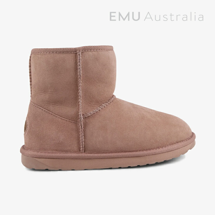 ：EMU｜W Stinger Mini Sheepskin/ エミュー/スティンガー ミニ シープスキン 羊肉/カメオローズ # カメオローズ
