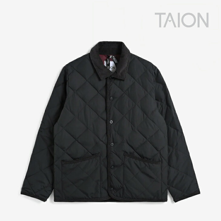 楽天市場】TAION/タイオン “PIPING COLLARED”DOWN CARDIGAN/シティ