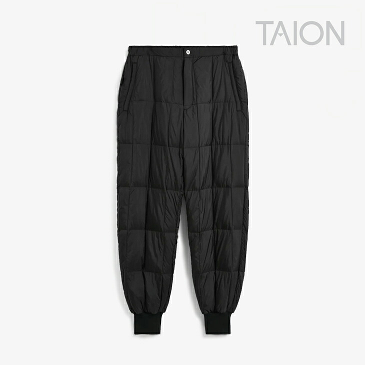 ・TAION｜Work Rib Down Pants Cordura/ タイオン/ワーク リブ ダウン パンツ/ブラック #｜GO ON