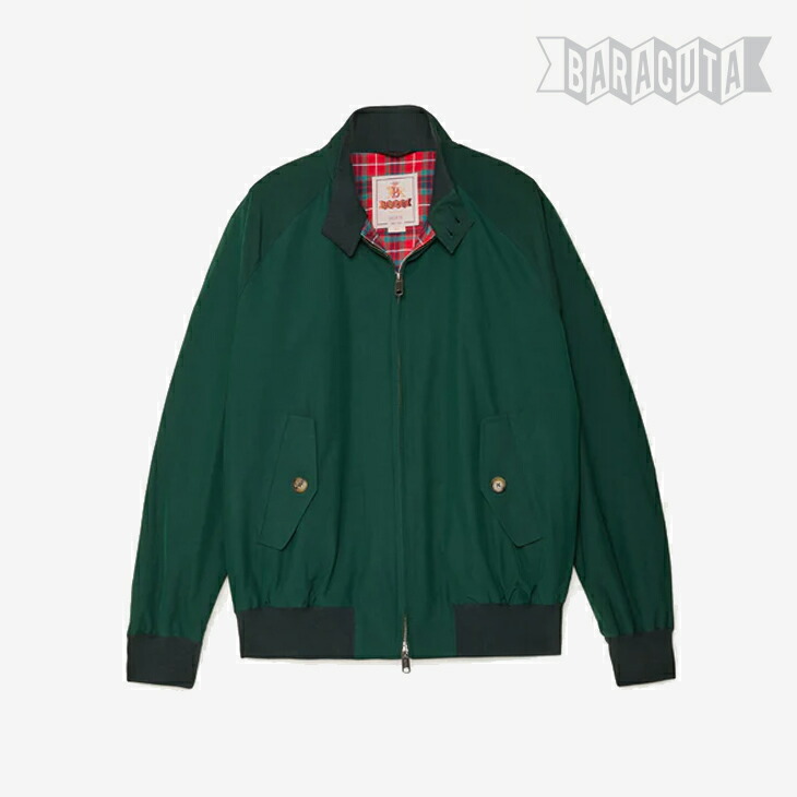 ・BARACUTA｜G9 Original Cloth Harrington Jacket/ バラクータ/G9 オリジナル クロス ハリントン ジャケット スイングトップ/レーシンググリーン #