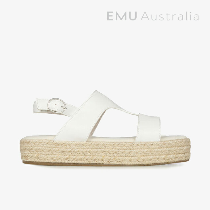 ＊EMU｜W Babinda Cotton Sandal Espadrille Jute/ エミュー/バビンダ 綿織物 エスパドリーユ ジュート/ココナツ #